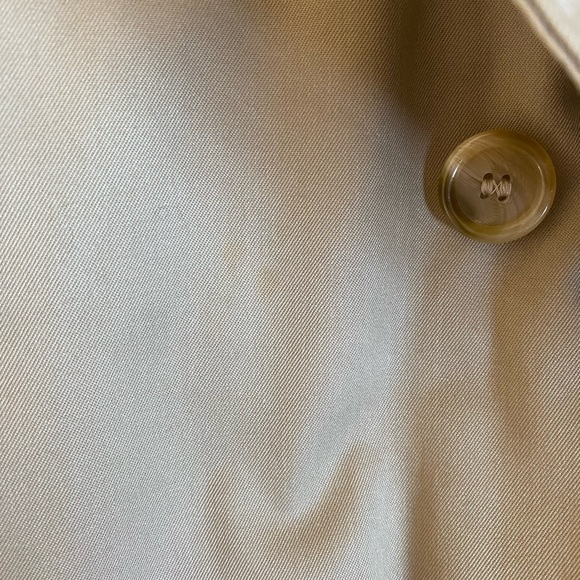 Unique Vintage Burberry Tan Trench Coat w/ Removable Wool Liner Sz 10 XXLong - Picture 13 of 15